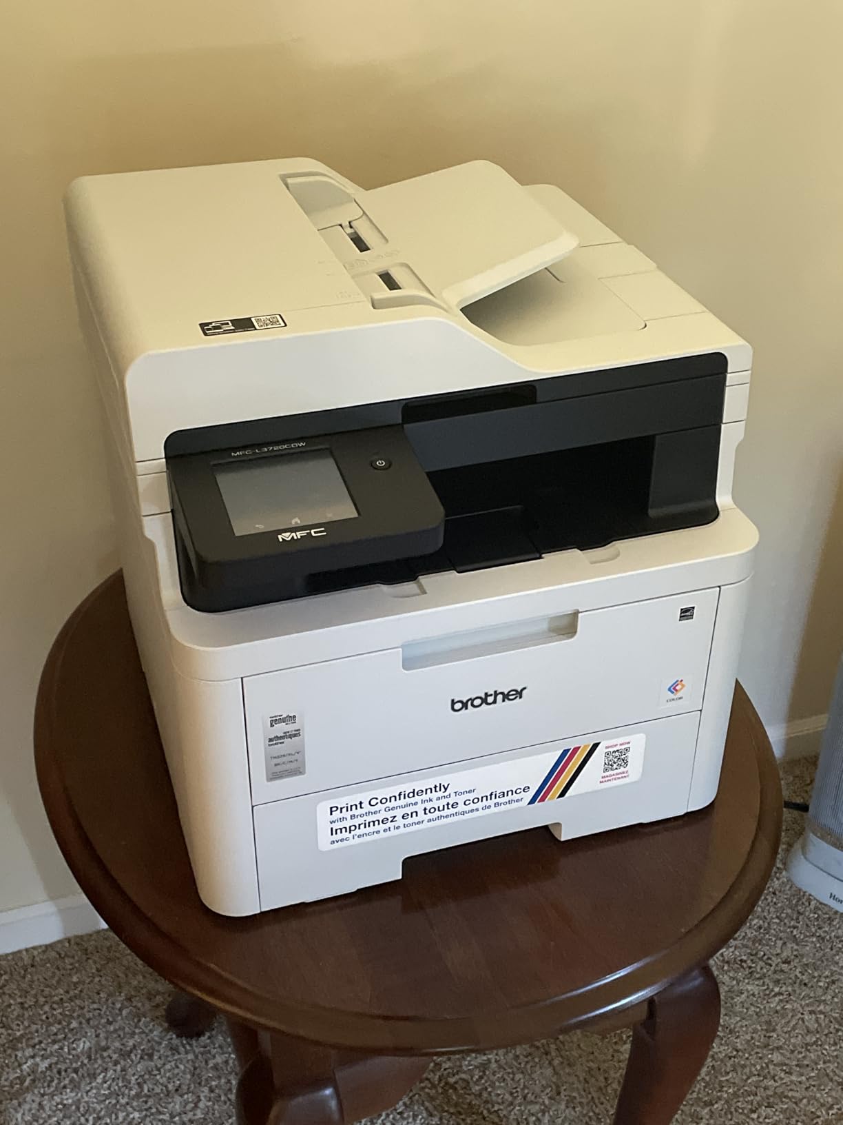 Brother MFC-L3720CDW Wireless Color Laser Printer with Scanner, Copier and Fax | Auto Duplex and 250-Sheet Capacity | Includes Refresh Subscription Trial(1). Amazon Dash Replenishment Ready Customer Review Brother MFC-L3720CDW Wireless Color Laser Printer with Scanner, Copier and Fax | Auto Duplex and 250-Sheet Capacity | Includes Refresh Subscription Trial(1). Amazon Dash Replenishment Ready - Customer Photo 2