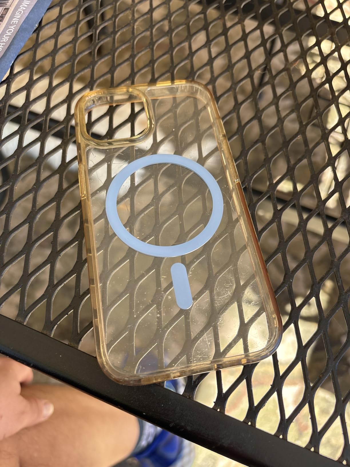 FNTCASE for iPhone 15 Case: for iPhone 14 | iPhone 13 Case Support Magnetic Charging Military Grade Drop Protection Anti Yellowing | Rugged Shockproof Phone Cover - 6.1 inch (A-Clear) Customer Review FNTCASE for iPhone 15 Case: for iPhone 14 | iPhone 13 Case Support Magnetic Charging Military Grade Drop Protection Anti Yellowing | Rugged Shockproof Phone Cover - 6.1 inch (A-Clear) - Customer Photo 2