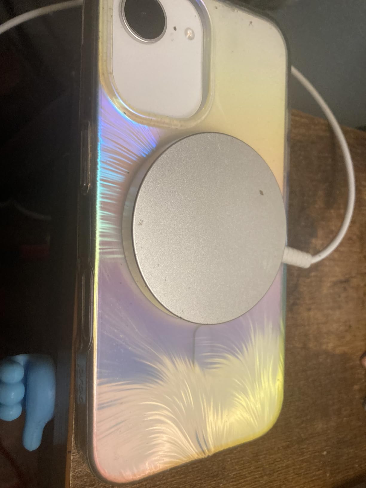 Magnetic Wireless Charger for iPhone: Compatible with Magsafe Charger iPhone 17 16 15 14 13 12 Series & Airpods 4 3 2 Pro-Fast 15W Max Charging Pad Strong Magnet, Dual USB-C/A Ports-Home Office Travel Customer Review Magnetic Wireless Charger for iPhone: Compatible with Magsafe Charger iPhone 17 16 15 14 13 12 Series & Airpods 4 3 2 Pro-Fast 15W Max Charging Pad Strong Magnet, Dual USB-C/A Ports-Home Office Travel - Customer Photo 1