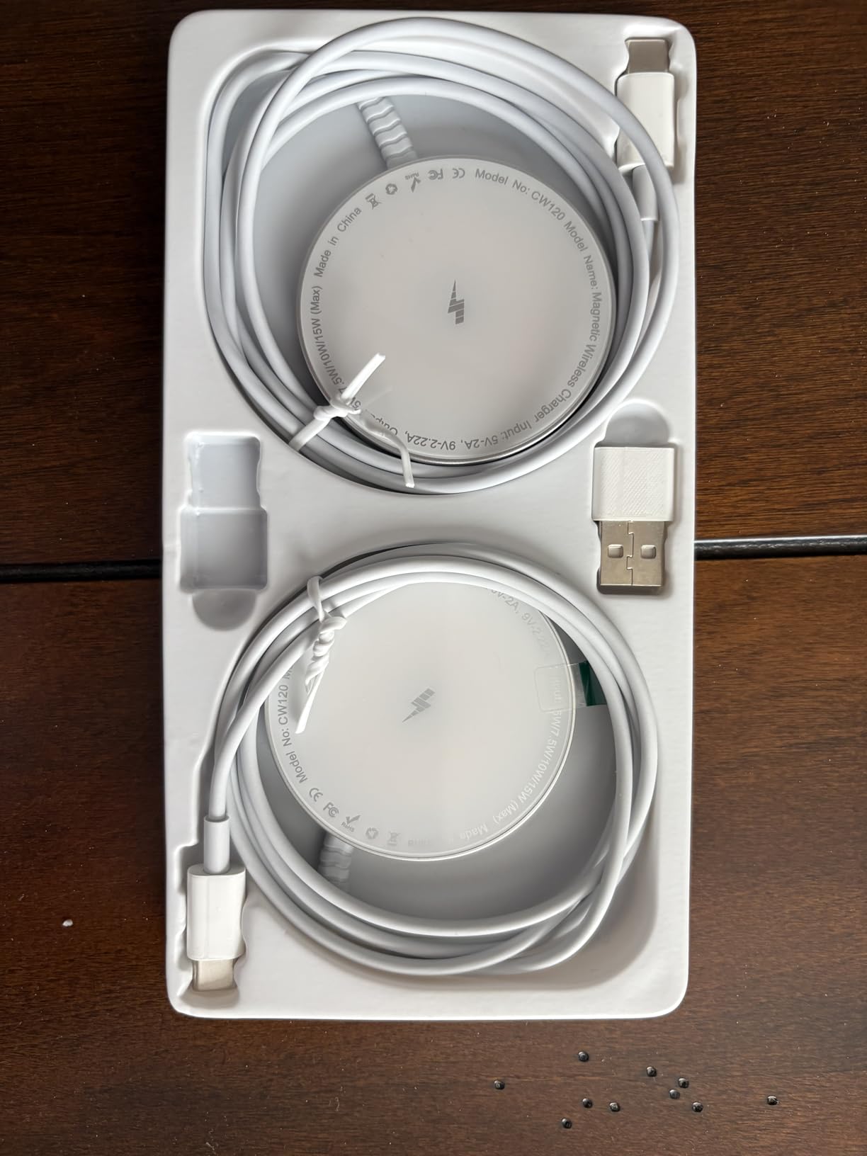 Magnetic Wireless Charger for iPhone: Compatible with Magsafe Charger iPhone 17 16 15 14 13 12 Series & Airpods 4 3 2 Pro-Fast 15W Max Charging Pad Strong Magnet, Dual USB-C/A Ports-Home Office Travel Customer Review Magnetic Wireless Charger for iPhone: Compatible with Magsafe Charger iPhone 17 16 15 14 13 12 Series & Airpods 4 3 2 Pro-Fast 15W Max Charging Pad Strong Magnet, Dual USB-C/A Ports-Home Office Travel - Customer Photo 4