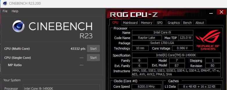 Intel® Core™ i9-14900K Desktop Processor Customer Review Intel® Core™ i9-14900K Desktop Processor - Customer Photo 2