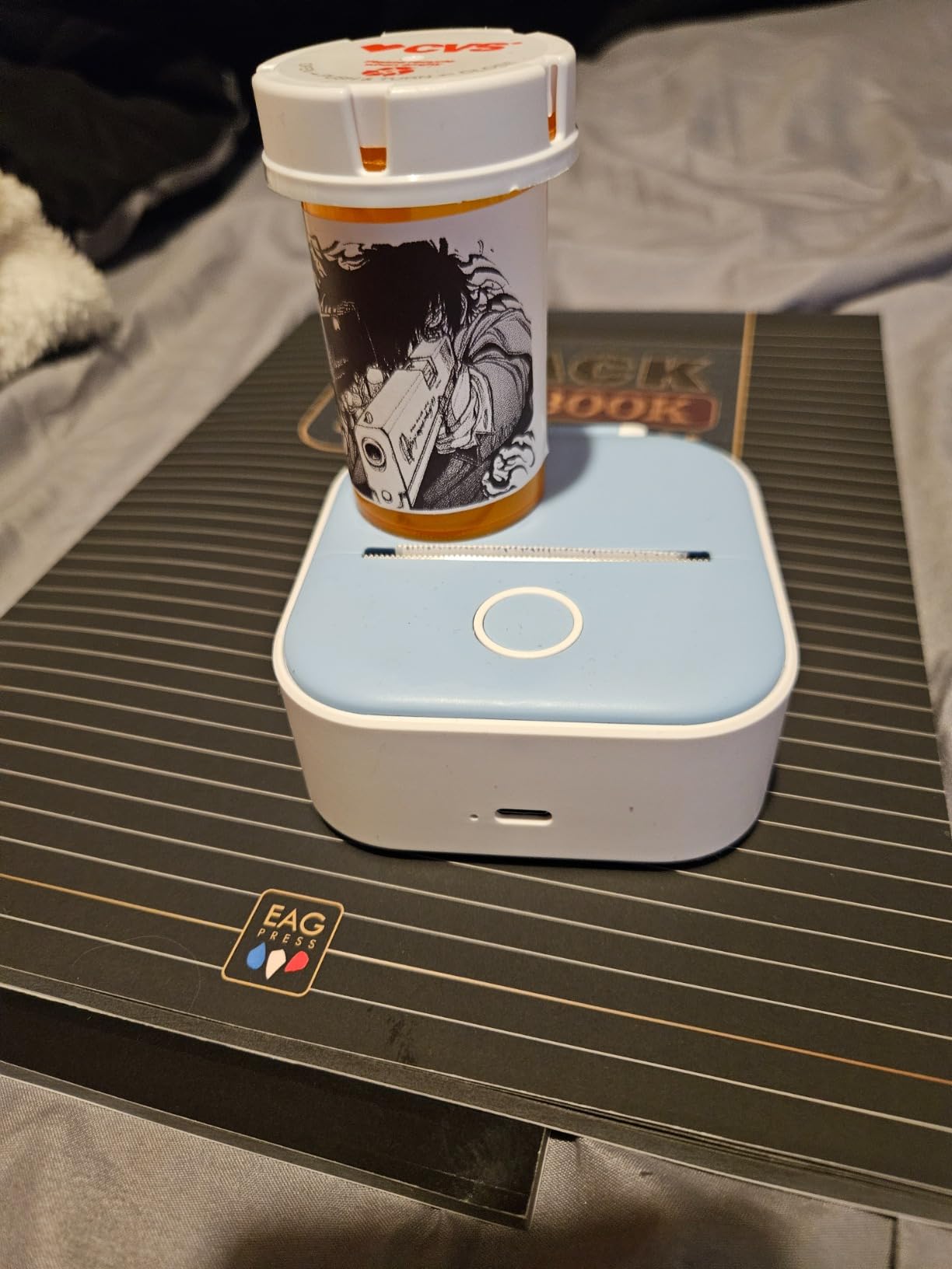 T02 Portable Printer Set - Bluetooth Mini Printer with 3 Rolls Paper for Study Notes, DIY, Scrapbook, Memo, List - Customer Photo 1