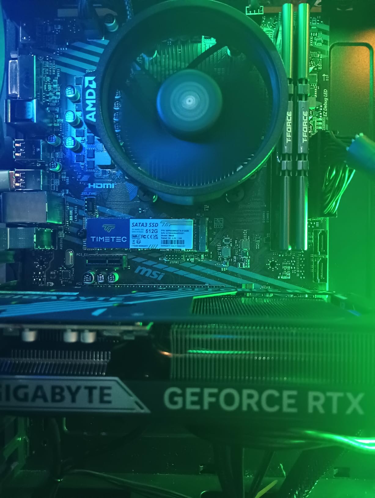 INLAND AMD Ryzen 5 5500 Unlocked Desktop Processor with MSI A520M-A PRO Gaming Motherboard (AMD AM4, DDR4, PCIe 4.0, Micro-ATX) - Customer Photo 1