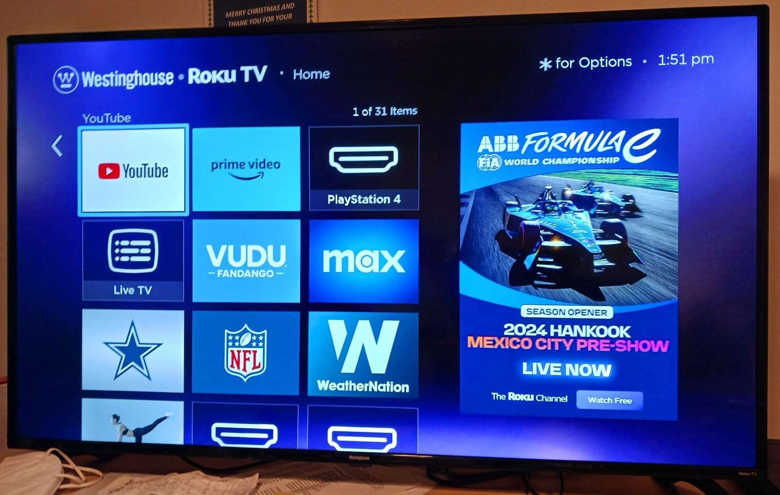 Westinghouse Roku TV - 43 Inch Smart TV, 4K UHD QLED Television w/HDR 10+, Dolby Vision, Wi-Fi & Mobile App Connectivity, Flat Screen Compatible w/Apple HomeKit, Alexa, & Google Assistant - Customer Photo 4