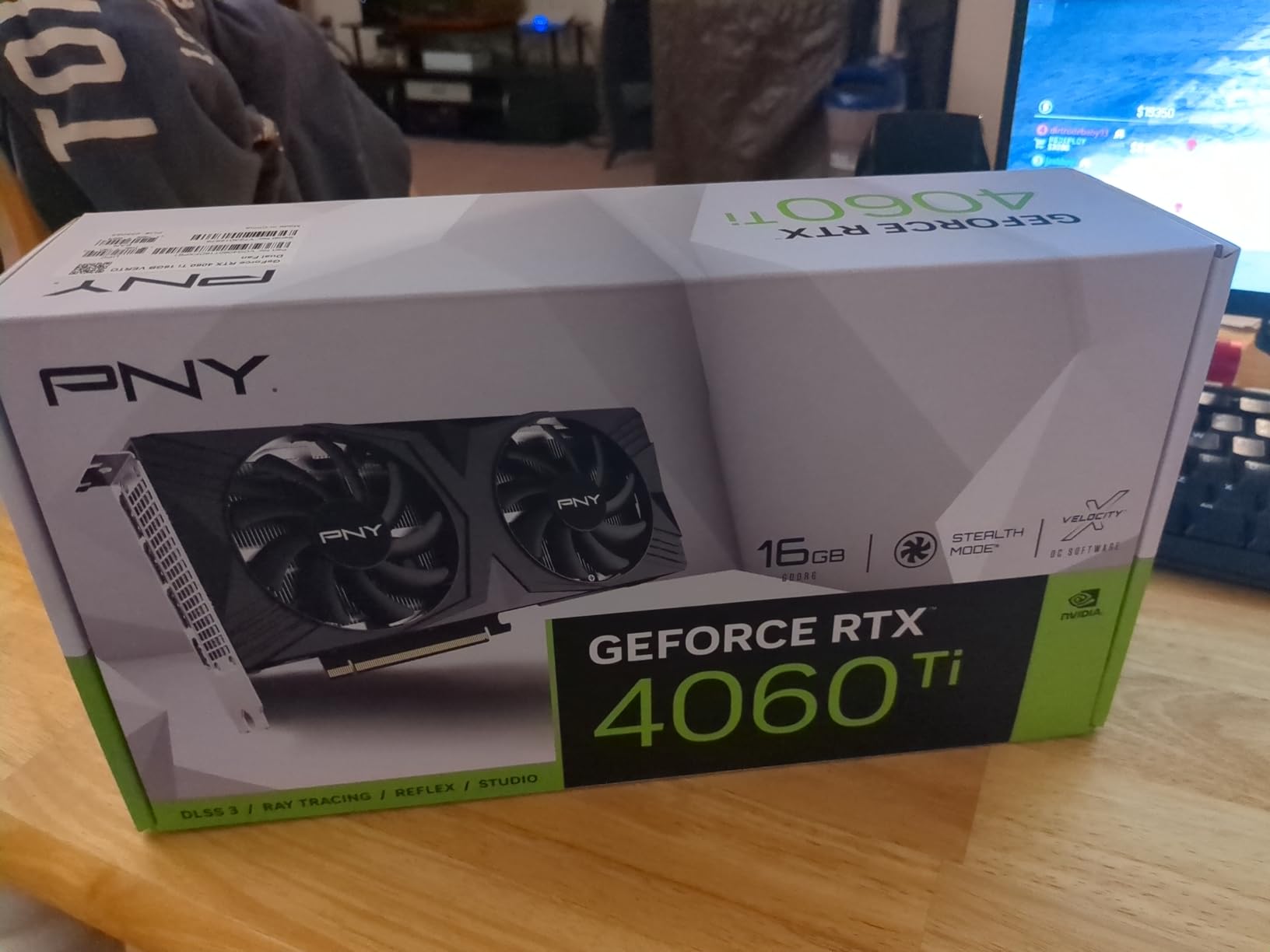 PNY GeForce RTX™ 4060 Ti 8GB Verto™ OC Dual Fan Graphics Card DLSS 3 (128-bit, PCIe 4.0, GDDR6, HDMI/DisplayPort, Supports 4k, 2 Slot) Customer Review PNY GeForce RTX™ 4060 Ti 8GB Verto™ OC Dual Fan Graphics Card DLSS 3 (128-bit, PCIe 4.0, GDDR6, HDMI/DisplayPort, Supports 4k, 2 Slot) - Customer Photo 2