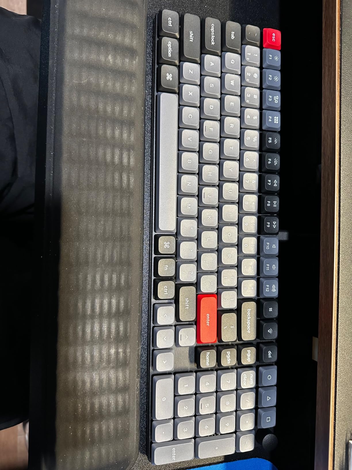 Keychron K17 Pro QMK/VIA Low-Profile Custom Wireless Mechanical Keyboard 96% Layout Programmable Knob Bluetooth/Wired White Backlight Compatible with Mac Windows Linux Customer Review Keychron K17 Pro QMK/VIA Low-Profile Custom Wireless Mechanical Keyboard 96% Layout Programmable Knob Bluetooth/Wired White Backlight Compatible with Mac Windows Linux - Customer Photo 2