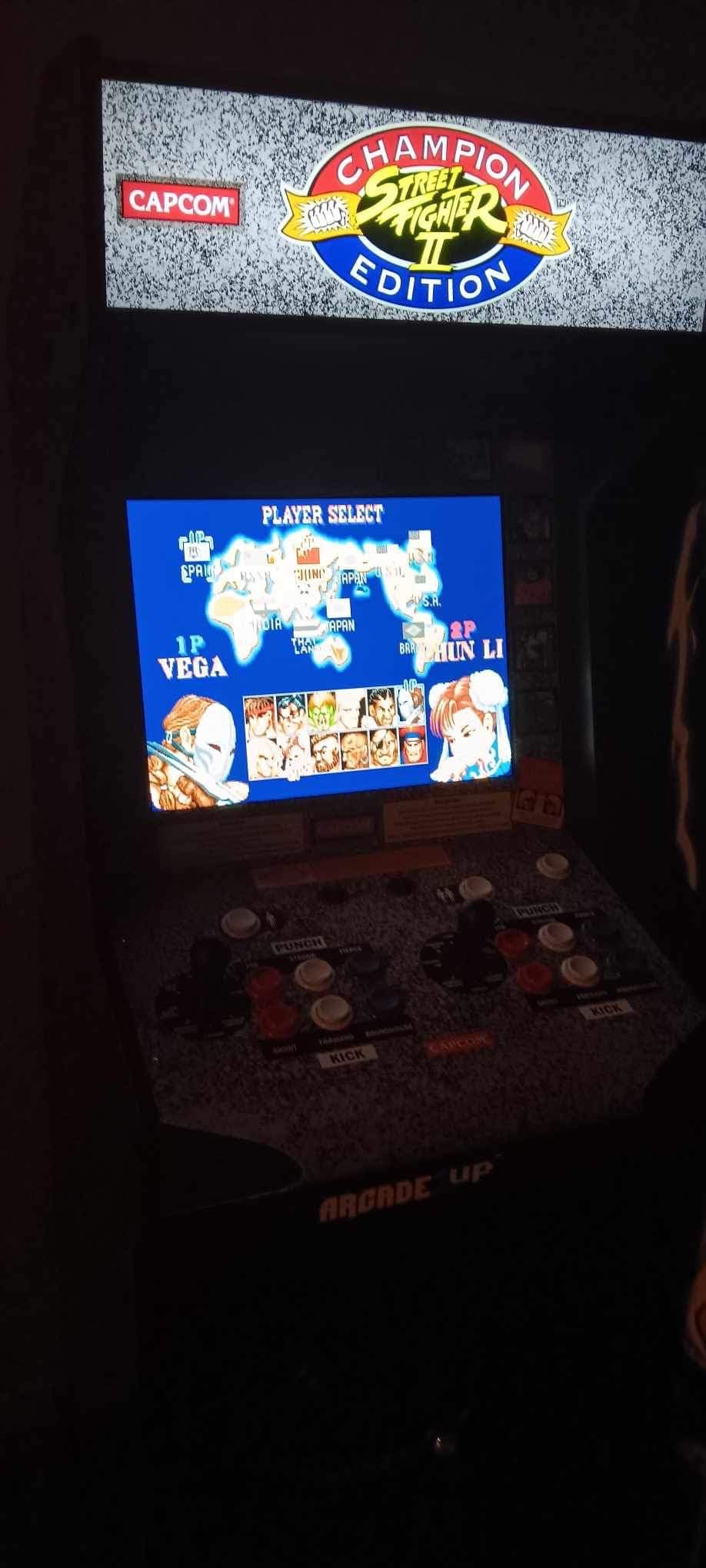 ARCADE1UP Street Fighter II CE HS-5 Deluxe Arcade Machine, Compact 5' Tall Stand-Up Cabinet with 14 Classic Games and 17'' BOE Screen - Customer Photo 2