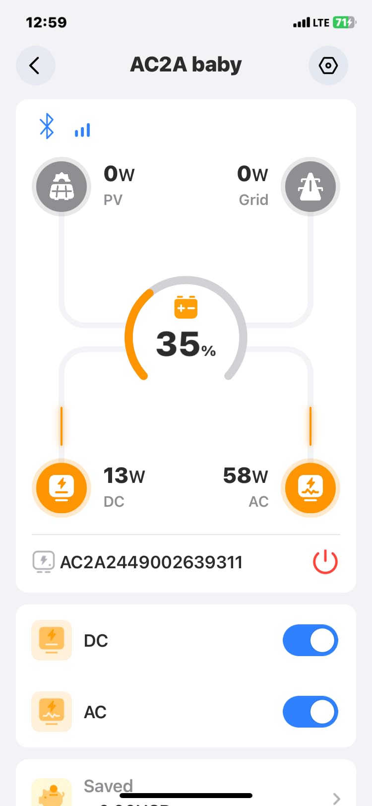BLUETTI AC2A Portable Power Station, 204Wh Solar Generator LiFePO4 Battery Backup w/ 2 300W (600W Power Lifting) AC Outlets, Recharge from 0-80% in 45 Min, for Camping (Solar Panel Optional) - Customer Photo 1