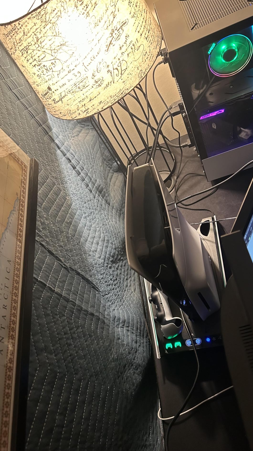 PS5/Slim/Pro Stand for Disc & Digital Console, PS5 Cooling & Charging Station with RGB Ambient Lighting, PS5 Controller Charger Built-in 3 Level Fan, PS5/Slim/Pro Accessories for PlayStation 5 Case Customer Review PS5/Slim/Pro Stand for Disc & Digital Console, PS5 Cooling & Charging Station with RGB Ambient Lighting, PS5 Controller Charger Built-in 3 Level Fan, PS5/Slim/Pro Accessories for PlayStation 5 Case - Customer Photo 1