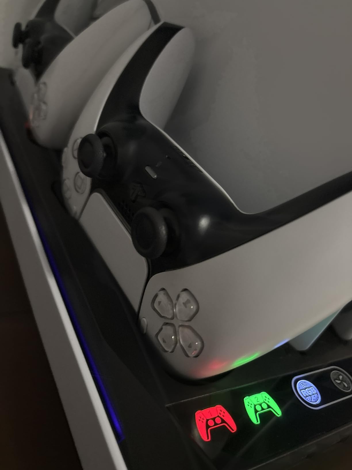 PS5/Slim/Pro Stand for Disc & Digital Console, PS5 Cooling & Charging Station with RGB Ambient Lighting, PS5 Controller Charger Built-in 3 Level Fan, PS5/Slim/Pro Accessories for PlayStation 5 Case Customer Review PS5/Slim/Pro Stand for Disc & Digital Console, PS5 Cooling & Charging Station with RGB Ambient Lighting, PS5 Controller Charger Built-in 3 Level Fan, PS5/Slim/Pro Accessories for PlayStation 5 Case - Customer Photo 4