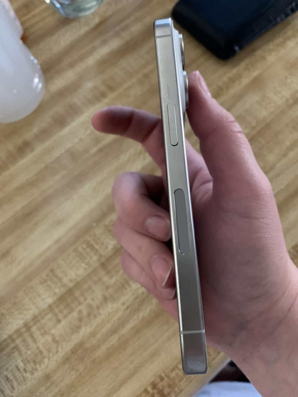 Apple iPhone 15 Pro, 128GB, Blue Titanium - Unlocked (Renewed) - Customer Photo 2