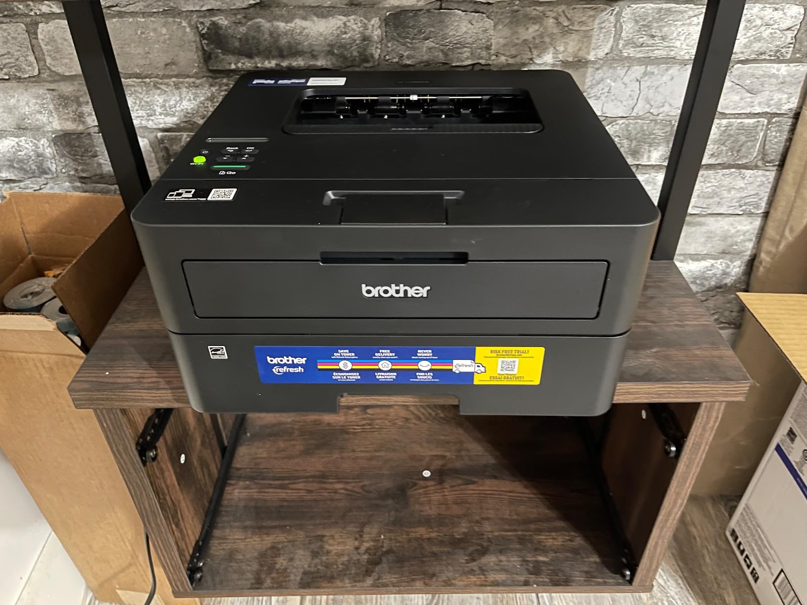 Brother HL-L2460DW Wireless Compact Monochrome Laser Printer with Duplex, Mobile Printing, Black & White Output | Includes Refresh Subscription Trial(1), Works with Alexa Customer Review Brother HL-L2460DW Wireless Compact Monochrome Laser Printer with Duplex, Mobile Printing, Black & White Output | Includes Refresh Subscription Trial(1), Works with Alexa - Customer Photo 2