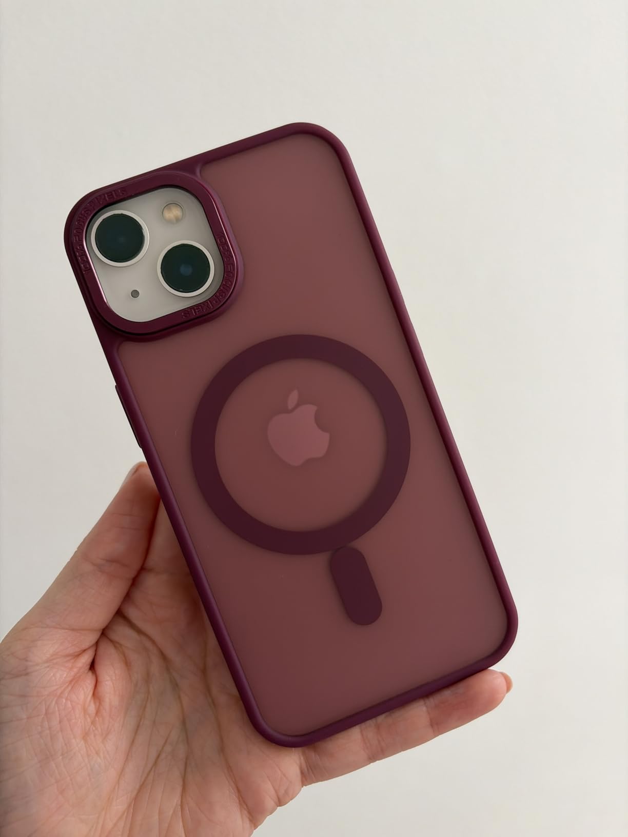 BENTOBEN Magnetic for iPhone 13 Case & iPhone 14 Case [Compatible with Magsafe] Translucent Matte Phone Case iPhone 13/14 Slim Thin Shockproof Women Men Protective Cover Cases, Hot Pink - Customer Photo 1