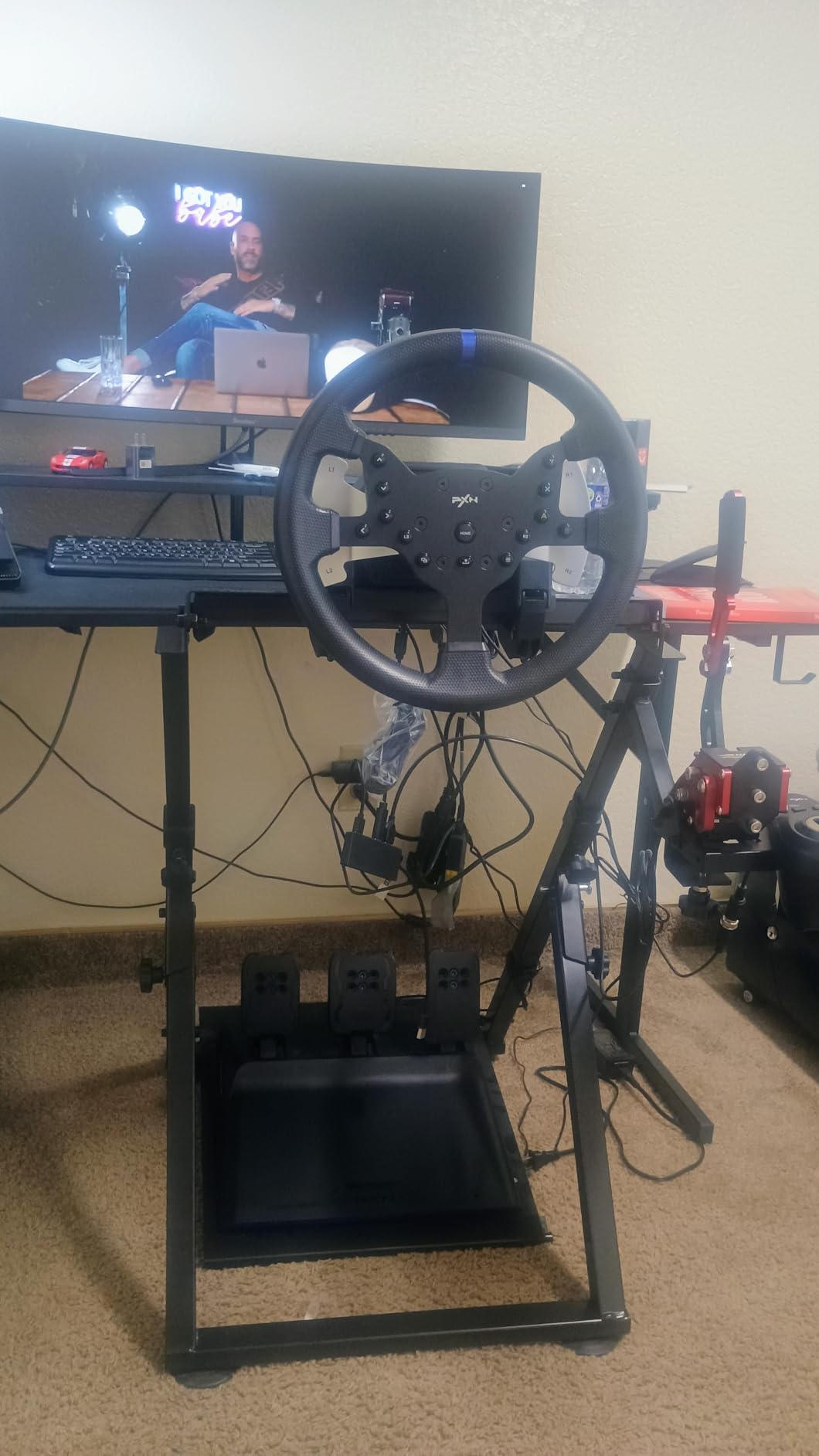 PXN V99 PC Racing Wheel, Real Force Feedback Steering Wheel with Pedals and Shifter, Detachable 270/900 Degree Race Steering Wheel Simulator for PC, Xbox One, Xbox Series X/S, PS4 Customer Review PXN V99 PC Racing Wheel, Real Force Feedback Steering Wheel with Pedals and Shifter, Detachable 270/900 Degree Race Steering Wheel Simulator for PC, Xbox One, Xbox Series X/S, PS4 - Customer Photo 2