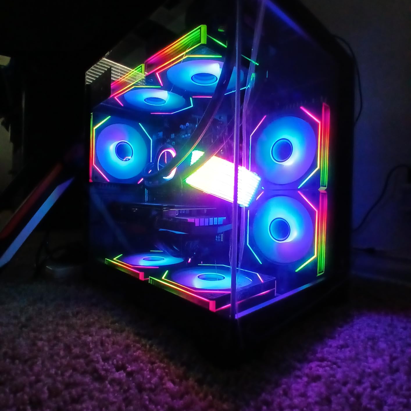 Gaming PC Desktop -AMD Ryzen 7 5700X 3.4 GHz -GeForce RTX 5060 8GB -32GB DDR4 RAM -1TB M.2 SSD -240mm AIO Water Cooled -WiFi & BT -Win 11 Pro RGB Prebuilt Tower Computer for Gamers-White Customer Review Gaming PC Desktop -AMD Ryzen 7 5700X 3.4 GHz -GeForce RTX 5060 8GB -32GB DDR4 RAM -1TB M.2 SSD -240mm AIO Water Cooled -WiFi & BT -Win 11 Pro RGB Prebuilt Tower Computer for Gamers-White - Customer Photo 2