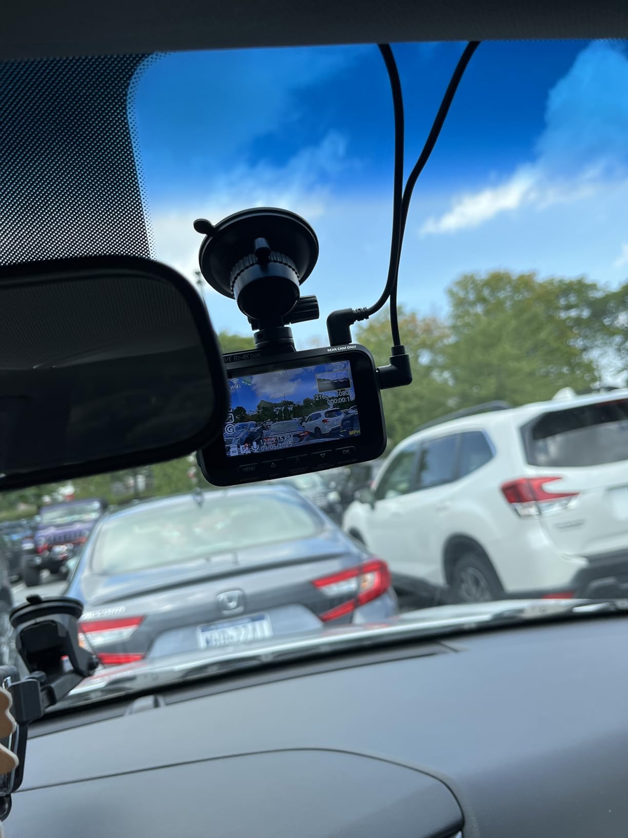REDTIGER F17 4K 3 Channel Dash Cam, 5GHz WiFi Built-in GPS with 64GB Card, 2160P+1080P+1080P Front and Rear Inside, Triple Car Camera with 3 Inch Screen, IR Night Vision, G Sensor, WDR, Parking Mode Customer Review REDTIGER F17 4K 3 Channel Dash Cam, 5GHz WiFi Built-in GPS with 64GB Card, 2160P+1080P+1080P Front and Rear Inside, Triple Car Camera with 3 Inch Screen, IR Night Vision, G Sensor, WDR, Parking Mode - Customer Photo 3