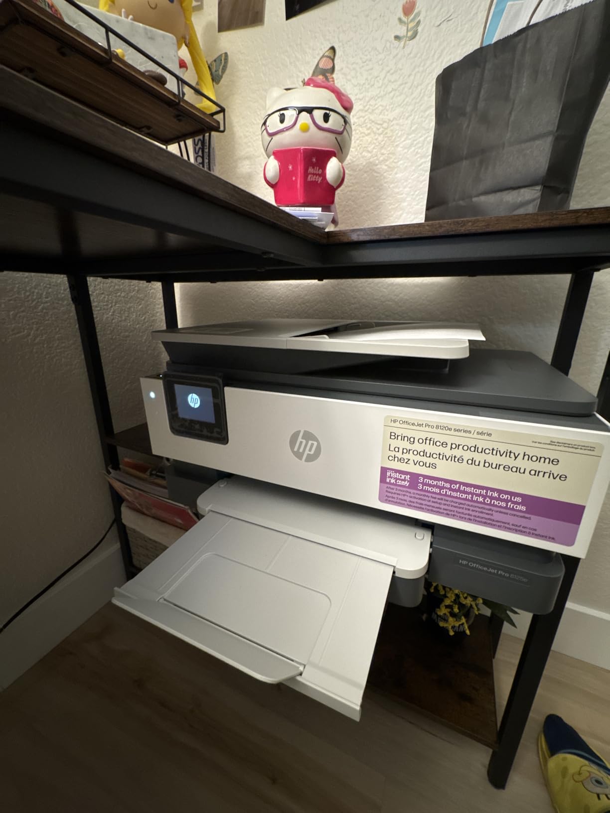 HP OfficeJet Pro 8125e Wireless All-in-One Color Inkjet Printer, Print, scan, Copy, ADF, Duplex Printing Best-for-Home Office, 3 Month Instant Ink Trial Included, AI-Enabled (405T6A) - Customer Photo 5