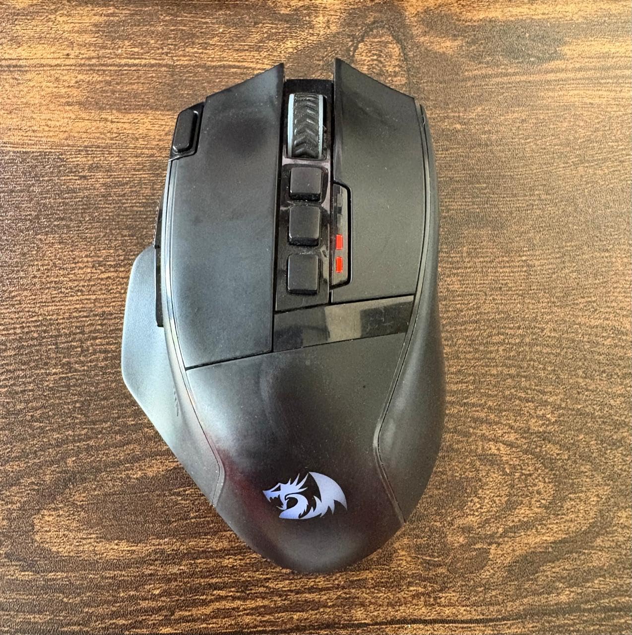Redragon Wireless Gaming Mouse, Tri-Mode 2.4G/USB-C/Bluetooth Ergonomic Mouse Gaming, 8000 DPI, RGB Backlit Programmable Wireless Mouse, Rechargeable, 250 Hrs for Laptop PC Mac, M814 - Customer Photo 1
