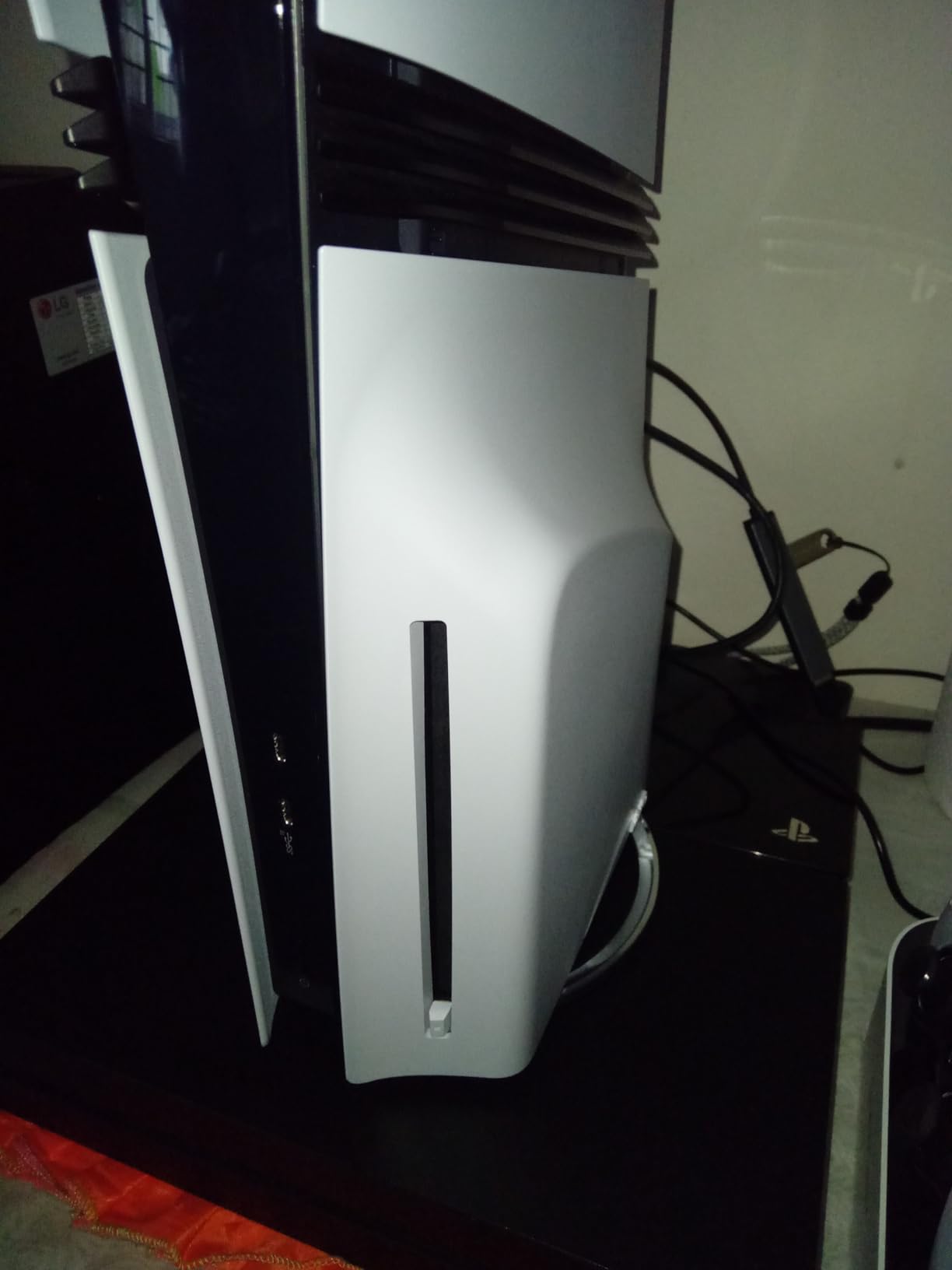 PS5 Slim Stand Vertical Stand for PS5/PS5 Slim Consoles Non-Slip Base Mount for PlayStation 5 Accessories Customer Review PS5 Slim Stand Vertical Stand for PS5/PS5 Slim Consoles Non-Slip Base Mount for PlayStation 5 Accessories - Customer Photo 1