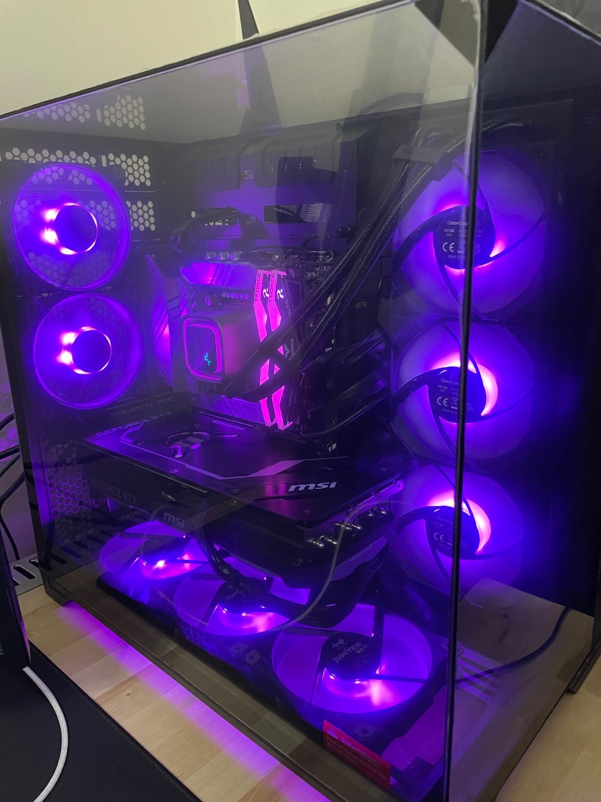 Skytech O11V Gaming PC Desktop, Intel i7 14700K 3.4 GHz (5.5GHz Turbo Boost), NVIDIA RTX 4080 Super 16GB GDDR6X, 2TB Gen4 SSD, 32GB DDR5 RAM 5600 RGB, 1000W Gold ATX 3.0 PSU, 360mm ARGB AIO, Wi-Fi - Customer Photo 1