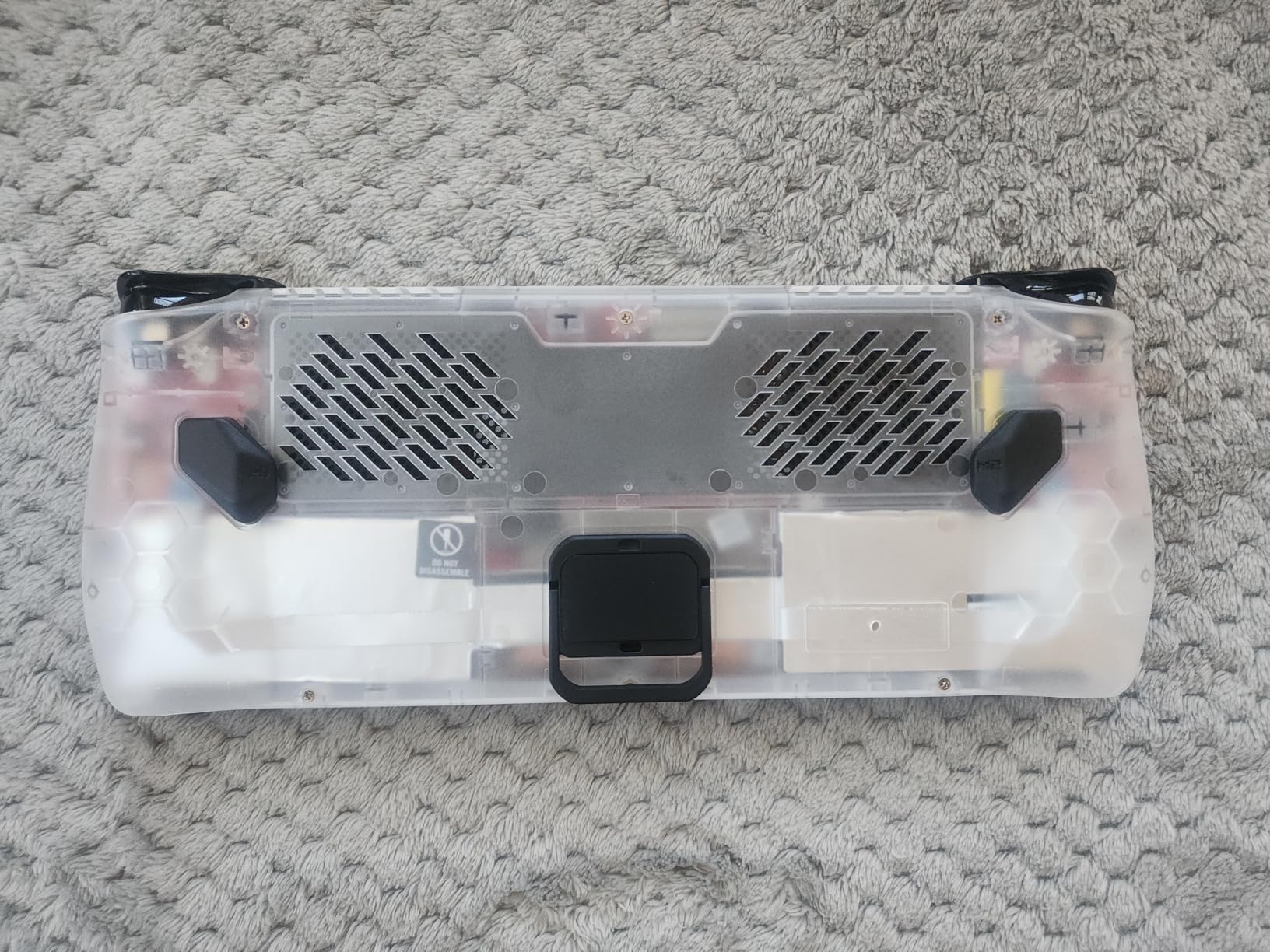 Cooling Modcase for ROG Ally, ROG Ally Back Plate Accessories, Heat Management Shell Case Compatible with ROG Ally, Easy Installation Cover with Foldable Kickstand, and Custom Nameplate (Translucent) - Customer Photo 2
