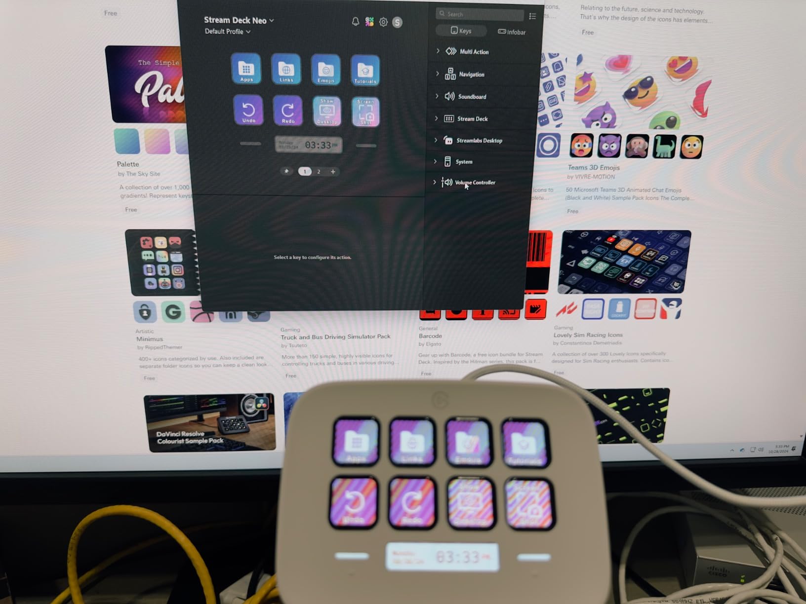 Elgato Stream Deck Neo – 8 Customizable Keys, 2 Touch Points, Speed Through Tasks & Workflows - Control Word, Excel, PowerPoint, Teams, Zoom, Spotify and more, Drag-'n-Drop Setup - Works with Mac & PC - Customer Photo 4