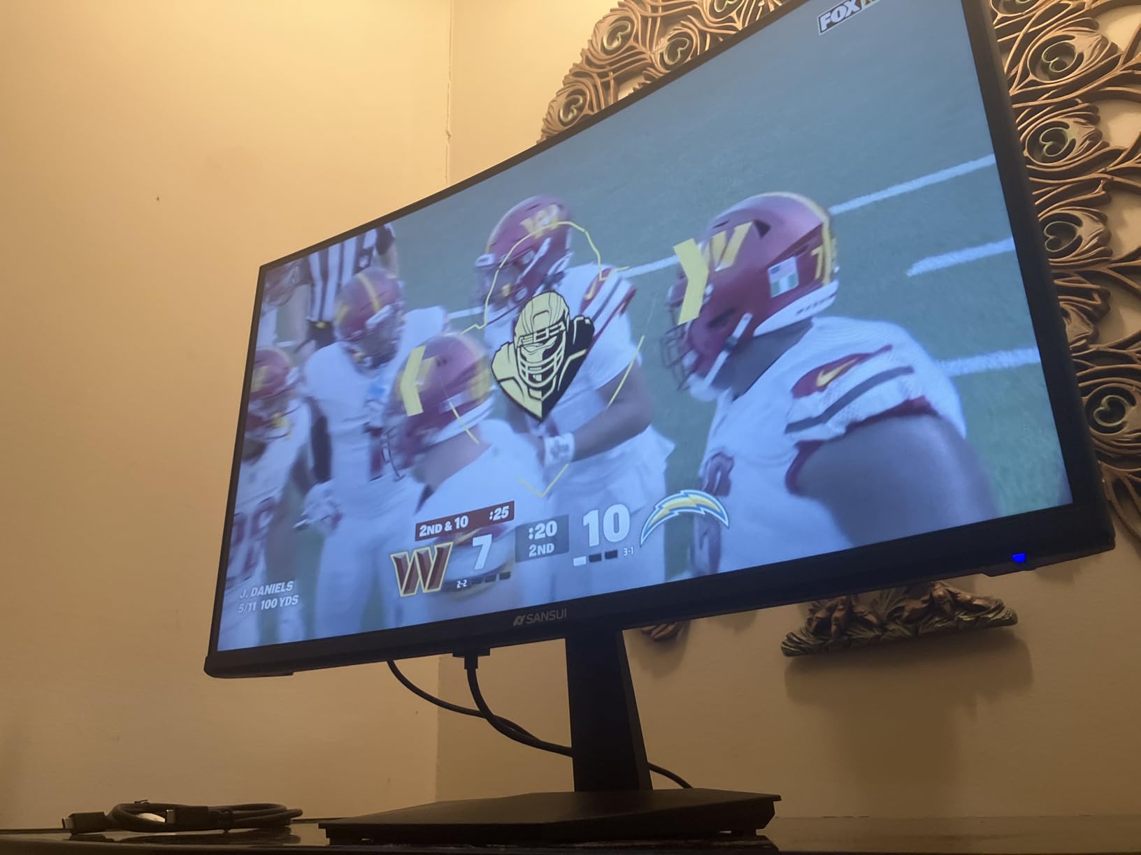SANSUI 32-Inch Curved Gaming Monitor WQHD 2560 x 1440 180Hz Curved 1500R -Fast VA,1ms(OD), HDR, 300nits, sRGB 125%, DCI-P3 95%, FreeSync, HDMI x2, DP1.4x2(DP Cable Included) - Customer Photo 3
