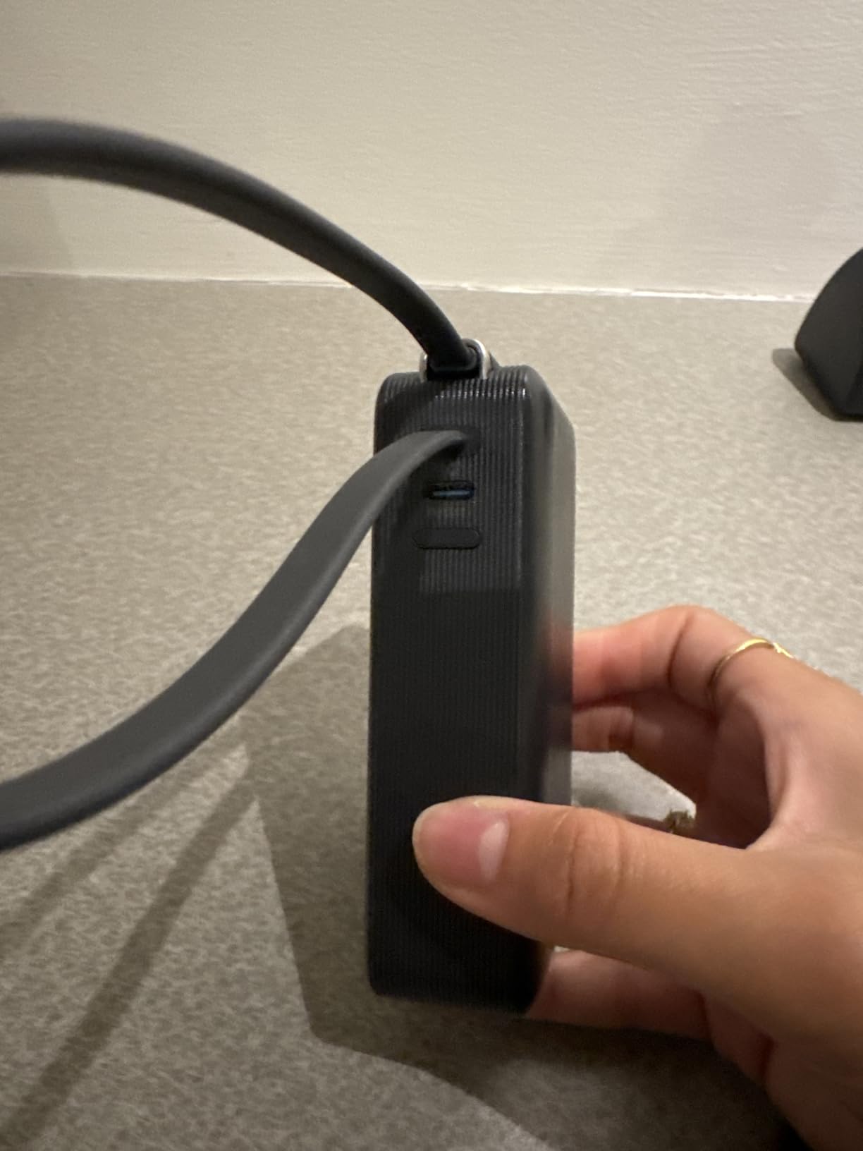 Anker Nano 3-in-1 Portable iPhone Charger, 10,000mAh Power Bank with Built-in USB-C Cable and Foldable Wall Plug, 30W Max Battery Pack, Travel Essentials for iPhone 17/16/15 Series, Galaxy, MacBook customer photo 1