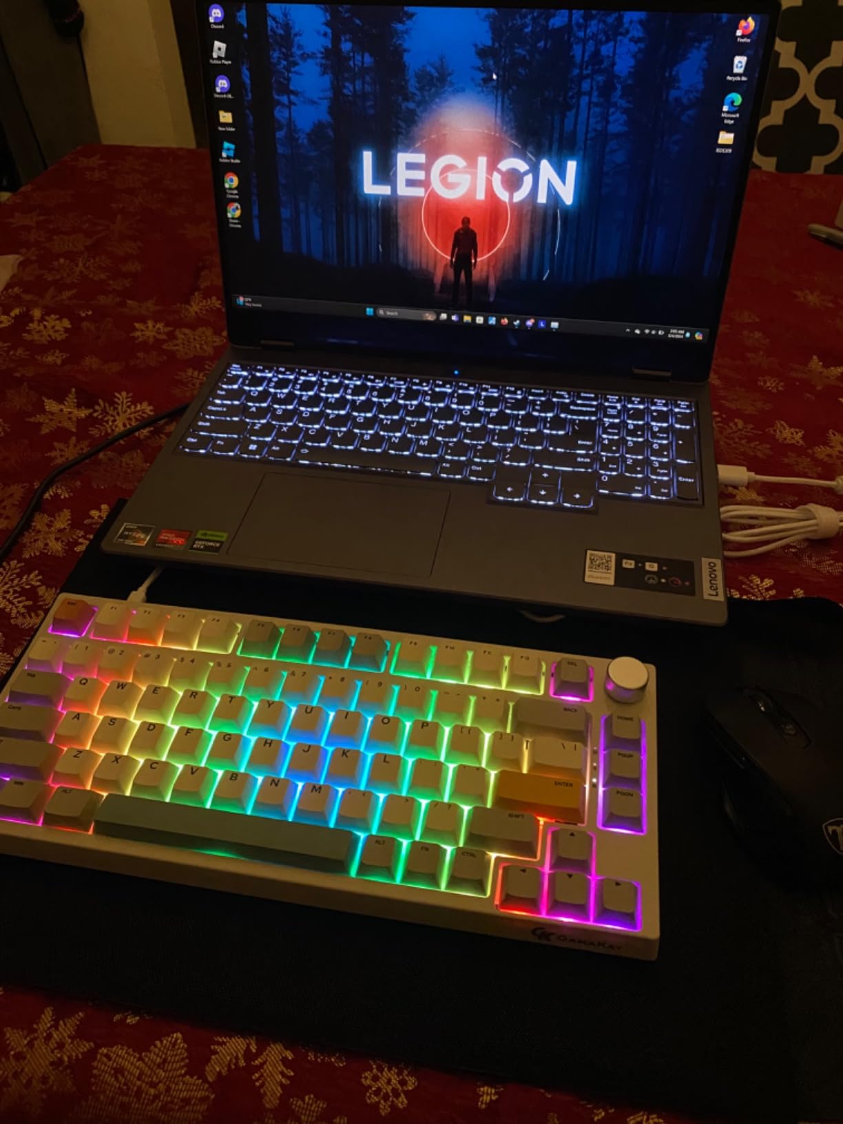 GK GAMAKAY TK75 SE 75% Mechanical Keyboard with Knob Control, Hot Swap RGB Bluetooth 5.0/2.4GHz Wireless/USB-C Wired PBT Cherry Profile 81 Keys Keycaps Gaming Keyboard (Retro-Outemu Brown Switch) - Customer Photo 5