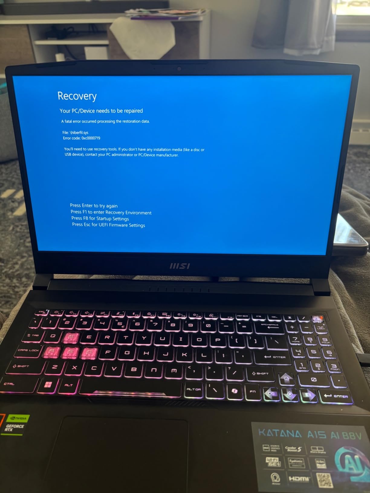 MSI Katana A15 AI 15.6