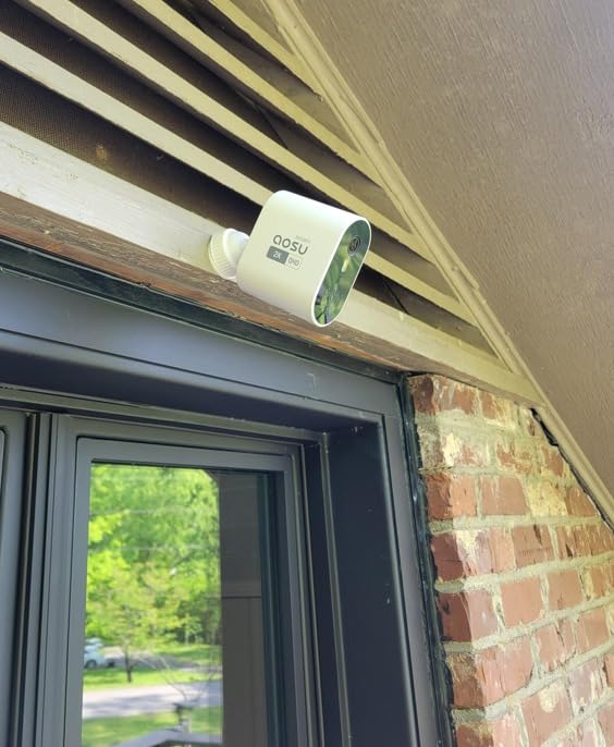 AOSU Security Cameras Outdoor Wireless, 4-Cam-Kit, 166° Ultra-Wide-Angle, Battery Powered, No Subscription, Home Security Cameras System with 2K Color Night Vision, Spotlight, Easy Setup, Motion Alert - Customer Photo 3