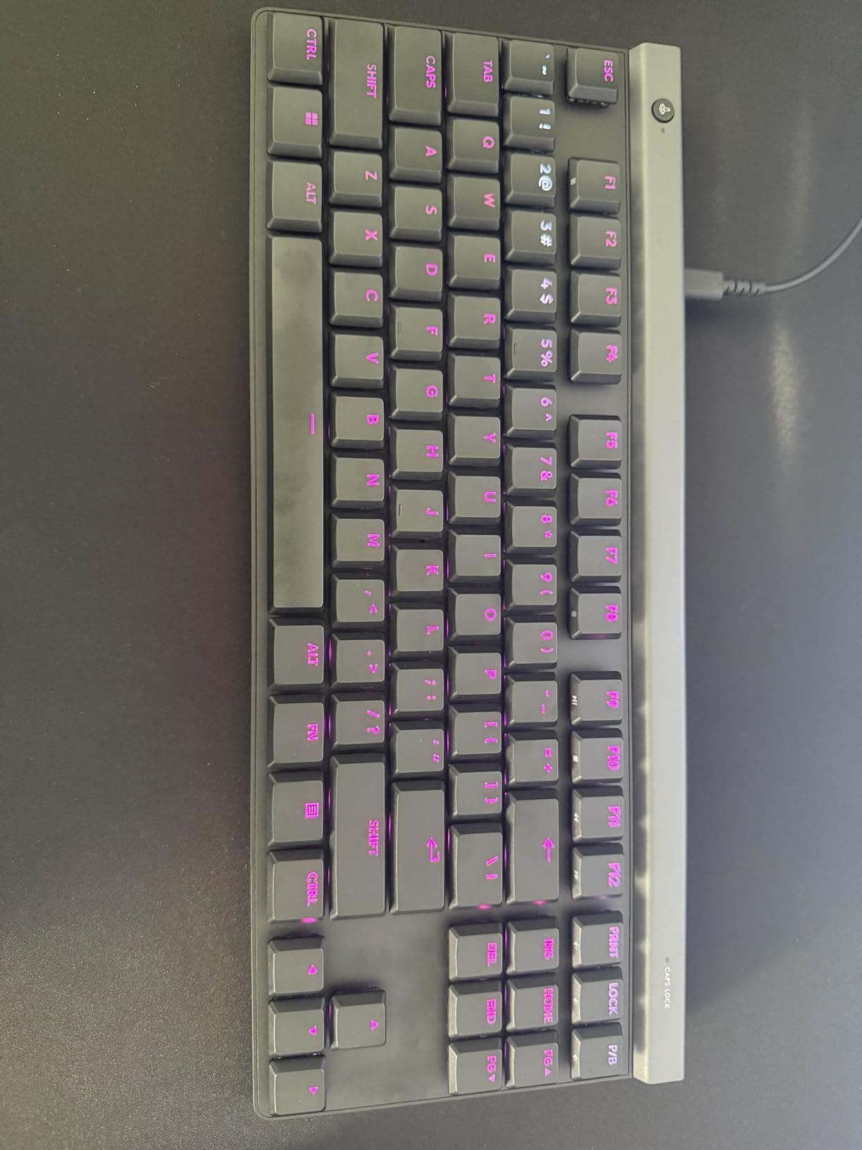 Logitech G515 Lightspeed TKL Low Profile Wireless Gaming Keyboard, LIGHTSYNC RGB, Thin Tenkeyless Design, Double-Shot PBT Keycaps, Linear (Red) Mechanical Switches - Black Customer Review Logitech G515 Lightspeed TKL Low Profile Wireless Gaming Keyboard, LIGHTSYNC RGB, Thin Tenkeyless Design, Double-Shot PBT Keycaps, Linear (Red) Mechanical Switches - Black - Customer Photo 1