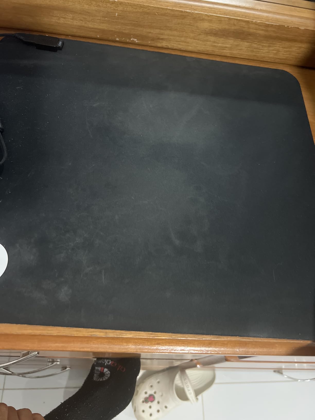 SteelSeries QcK Gaming Mouse Pad - XXL Cloth - Peak Tracking and Stability - Esports Mousepad - Never-Slip - Full Desk Coverage customer photo 2