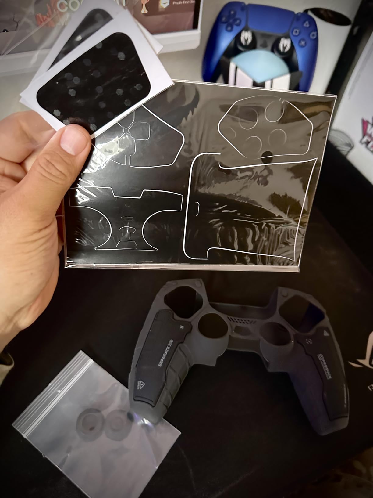 GeekShare G.S.TAC Tactical PS5 Controller Skin Set, Anti-Slip Silicone Protective Cover Skin Case for PS5 Wireless Controller with 2 Thumb Grip Caps and 2 Stickers - for Black Myth: Wukong Customer Review GeekShare G.S.TAC Tactical PS5 Controller Skin Set, Anti-Slip Silicone Protective Cover Skin Case for PS5 Wireless Controller with 2 Thumb Grip Caps and 2 Stickers - for Black Myth: Wukong - Customer Photo 2