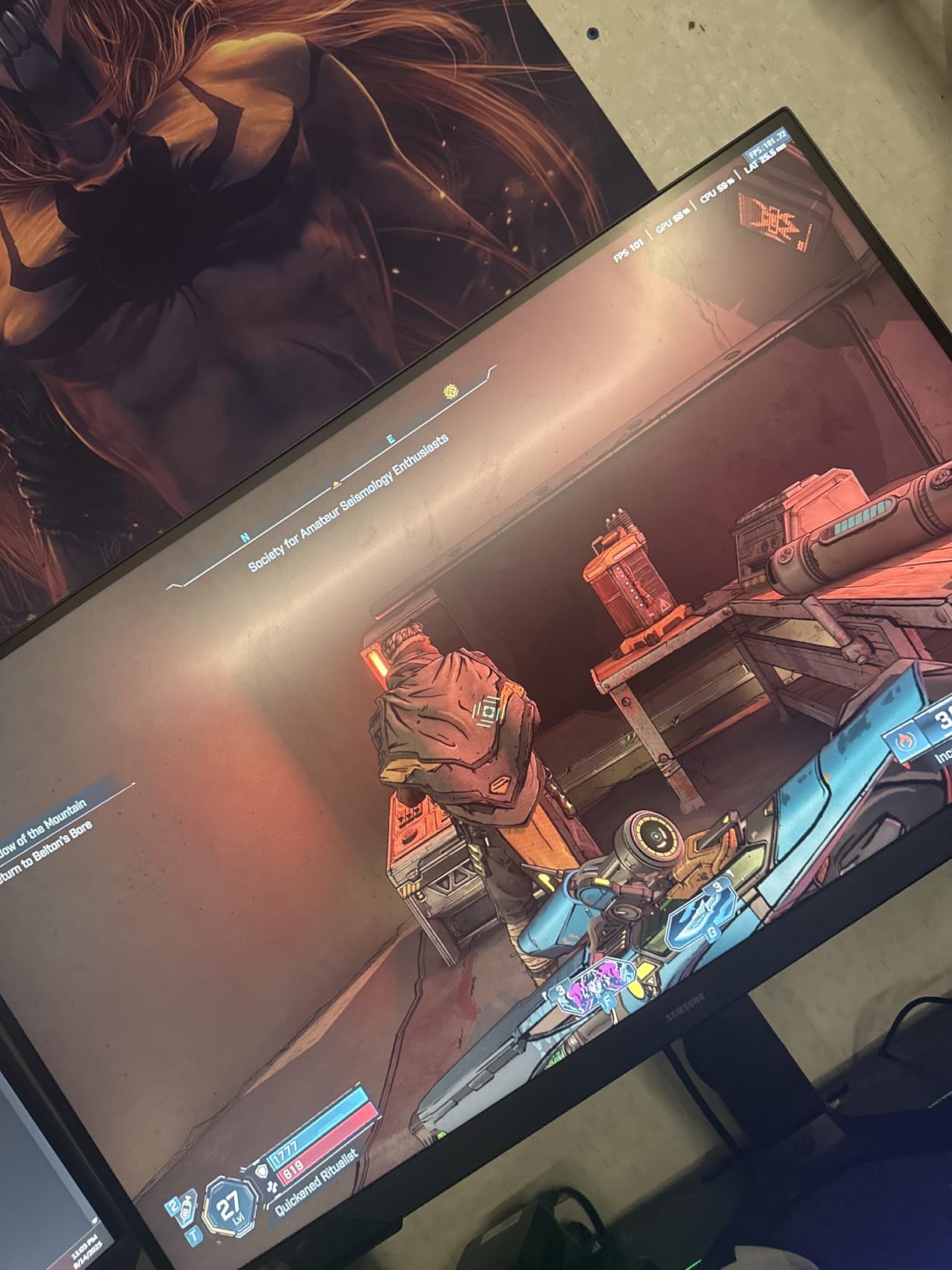Samsung 24-Inch Odyssey G3 (G30D) Series FHD Gaming Monitor, 1ms, 180Hz, AMD FreeSync, Adjustable Stand, Black Equalizer, Virtual Aim Point, Eye Saver Mode, Flicker-Free, LS24DG302ENXZA - Customer Photo 4