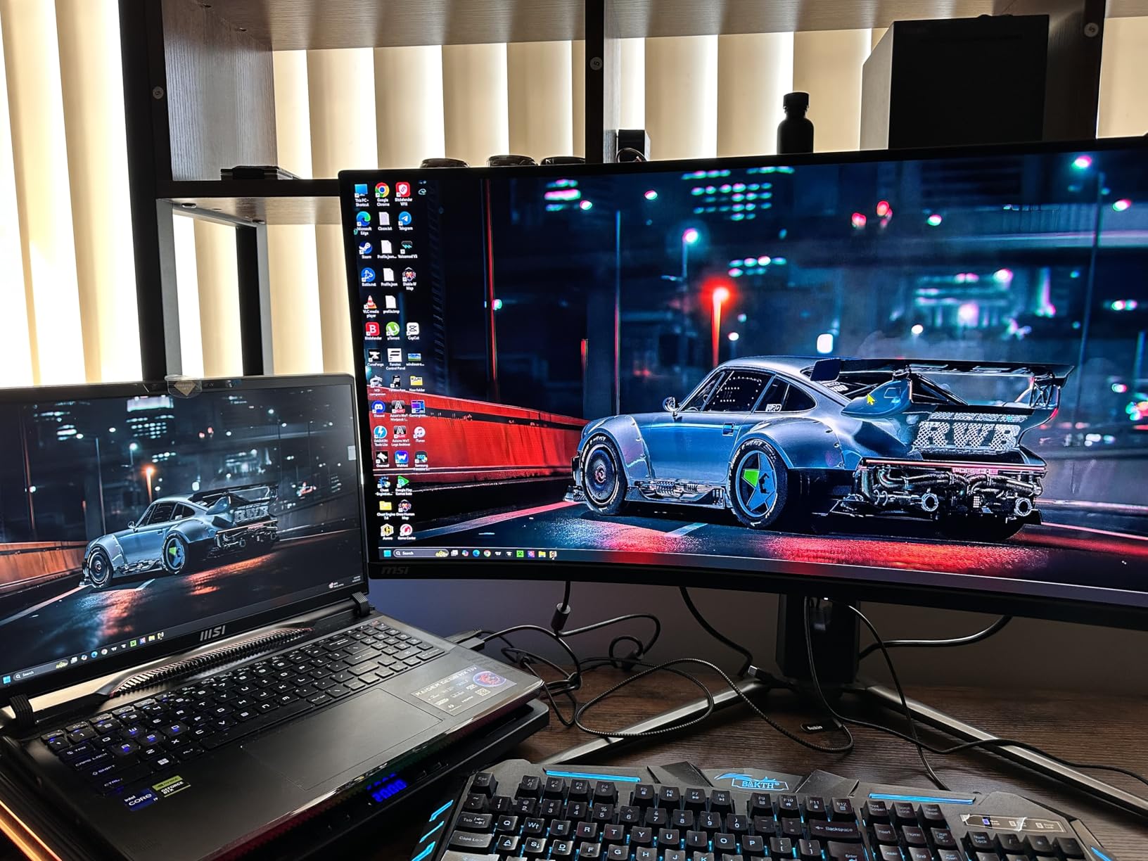msi MPG 341CQPX QD-OLED 34-inch Curved OLED Gaming Monitor, 3440 x 1440 (UWQHD), 0.03ms Response time, 240Hz, True Black HDR 400, HDMI, DP Port, USB Type C, Tilt, Height Adjustable customer photo 1