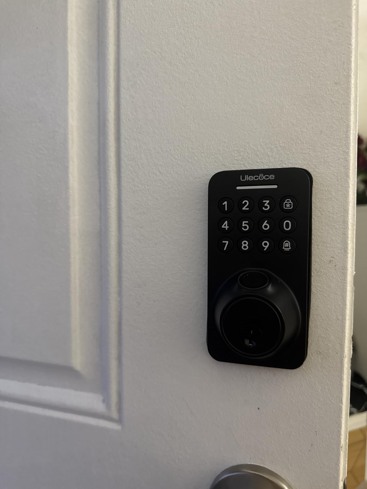 Fingerprint Keypad Deadbolt with Handle Set, Keyless Entry Door Lock, Door Locks for Front Door Lock Set, App Control, Auto Locking, Easy to Install, Matte Black Customer Review Fingerprint Keypad Deadbolt with Handle Set, Keyless Entry Door Lock, Door Locks for Front Door Lock Set, App Control, Auto Locking, Easy to Install, Matte Black - Customer Photo 3