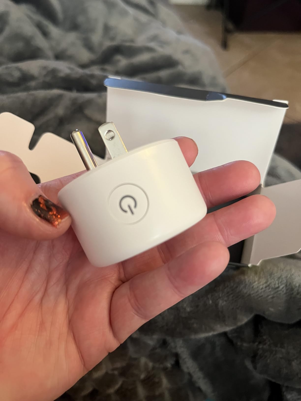 GHome Smart Plug, WiFi Smart Plugs Work with Alexa and Google Home, Smart Outlet Timer with APP Remote Control, 2.4GHz Wi-Fi Only, No Hub Required, ETL FCC Listed, White - Customer Photo 2