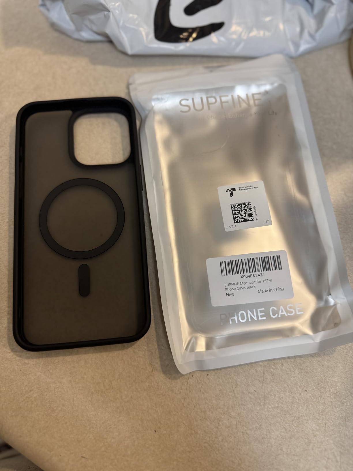 SUPFINE Magnetic for iPhone 14 Case & iPhone 13 Case (Compatible with MagSafe)(Military Grade Drop Protection) Translucent Matte Shockproof Phone Cover,Black Customer Review SUPFINE Magnetic for iPhone 14 Case & iPhone 13 Case (Compatible with MagSafe)(Military Grade Drop Protection) Translucent Matte Shockproof Phone Cover,Black - Customer Photo 2