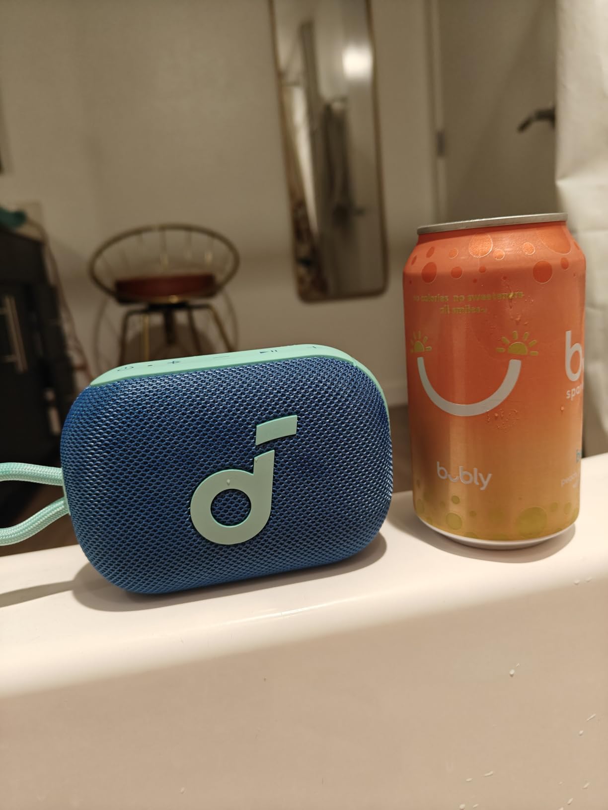 Soundcore Select 4 Go Bluetooth Shower Speaker by Anker, IP67 Waterproof/Dustproof, Ultra-Portable Speaker, Wireless, 20H Playtime, Floatable, Powerful Sound, Electronics for Outdoors/Home/Travel Customer Review Soundcore Select 4 Go Bluetooth Shower Speaker by Anker, IP67 Waterproof/Dustproof, Ultra-Portable Speaker, Wireless, 20H Playtime, Floatable, Powerful Sound, Electronics for Outdoors/Home/Travel - Customer Photo 2
