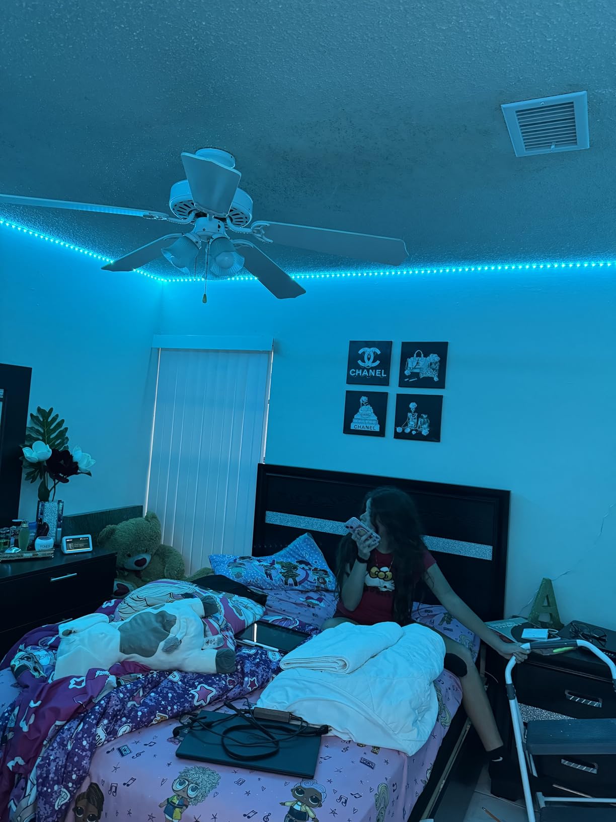 Lepro S1 AI LED Strip Lights for Bedroom - 65.6ft Smart RGB Light Strips with IC and Rainbow Chasing Effects, Color Segment DIY, Personalized Al Lighting Designer, No Remote, 2.4G Wi-Fi & Bluetooth - Customer Photo 3
