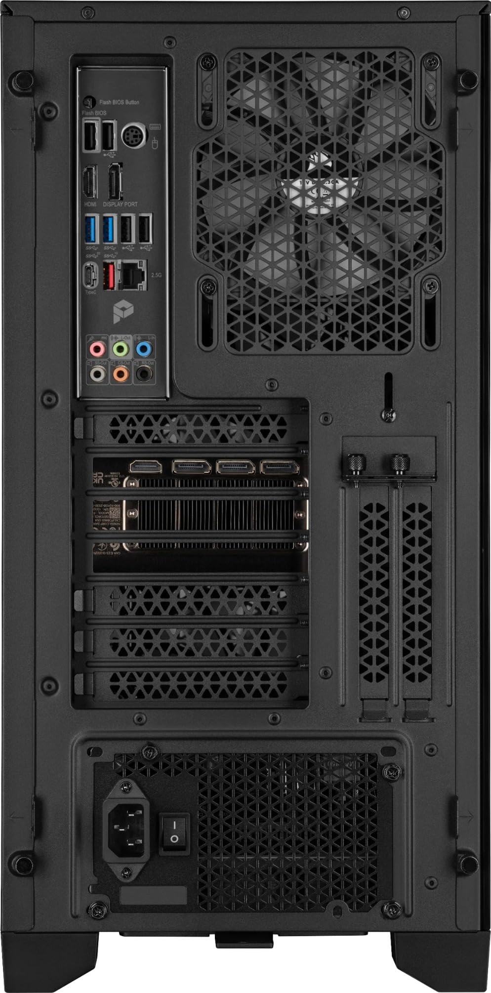 Corsair Vengeance a7400 Series Gaming PC – Liquid Cooled AMD Ryzen 7 9700X CPU – NVIDIA GeForce RTX 4070 Super GPU – 32GB Vengeance RGB DDR5 Memory – 1TB M.2 SSD – Black - Customer Photo 1