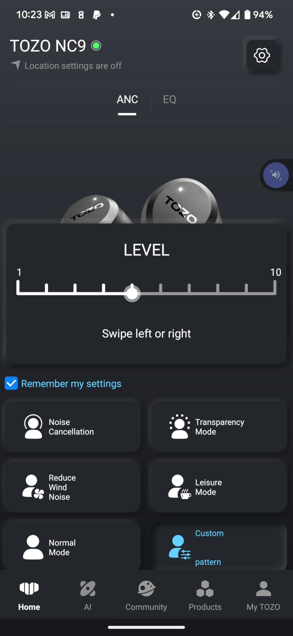 TOZO NC9 Hybrid Active Noise Cancelling Wireless Earbuds, 6 Mics ENC Clear Call, IPX8 Waterproof, in Ear Bluetooth 5.3 Headphones Stereo Bass Ear Buds 59H Playtime with LED Display 32 EQs via APP Customer Review TOZO NC9 Hybrid Active Noise Cancelling Wireless Earbuds, 6 Mics ENC Clear Call, IPX8 Waterproof, in Ear Bluetooth 5.3 Headphones Stereo Bass Ear Buds 59H Playtime with LED Display 32 EQs via APP - Customer Photo 2