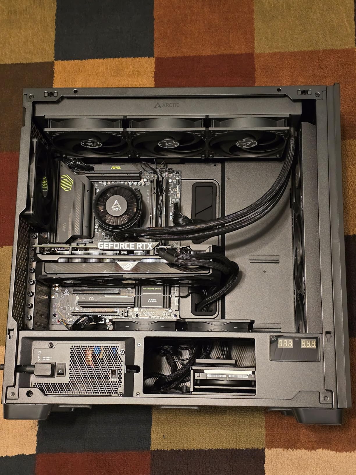 Antec Flux Pro Full-Tower E-ATX PC Case, 6 PWM Fans Included, Black customer photo 2
