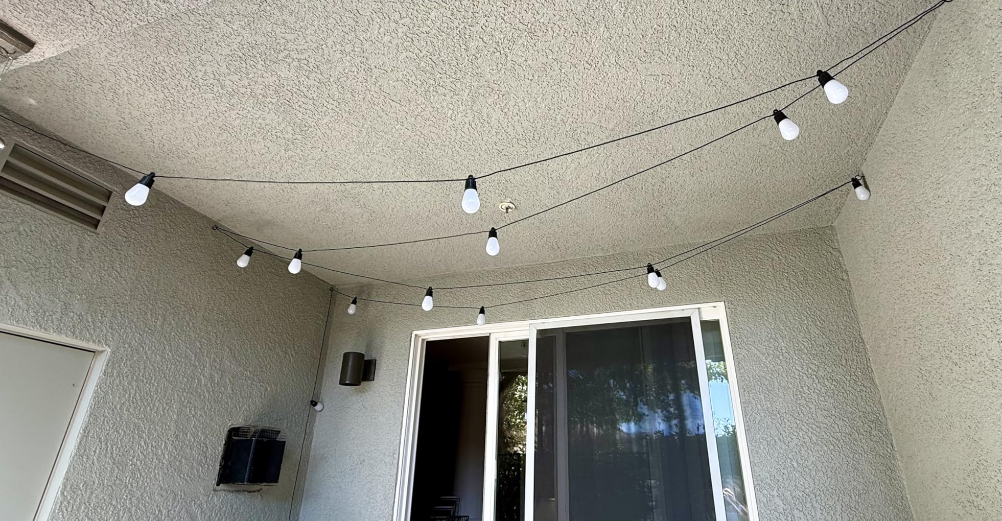 Lepro ZB1 AI Smart Outdoor String Lights APP Control, 100(88+12) ft RGB+IC+Warm White Outdoor Light 30 LED Bulbs, NOT Extendable, Alexa Google Enabled, Music Sync, NO Remote, 2.4 GHz WiFi+Bluetooth - Customer Photo 2