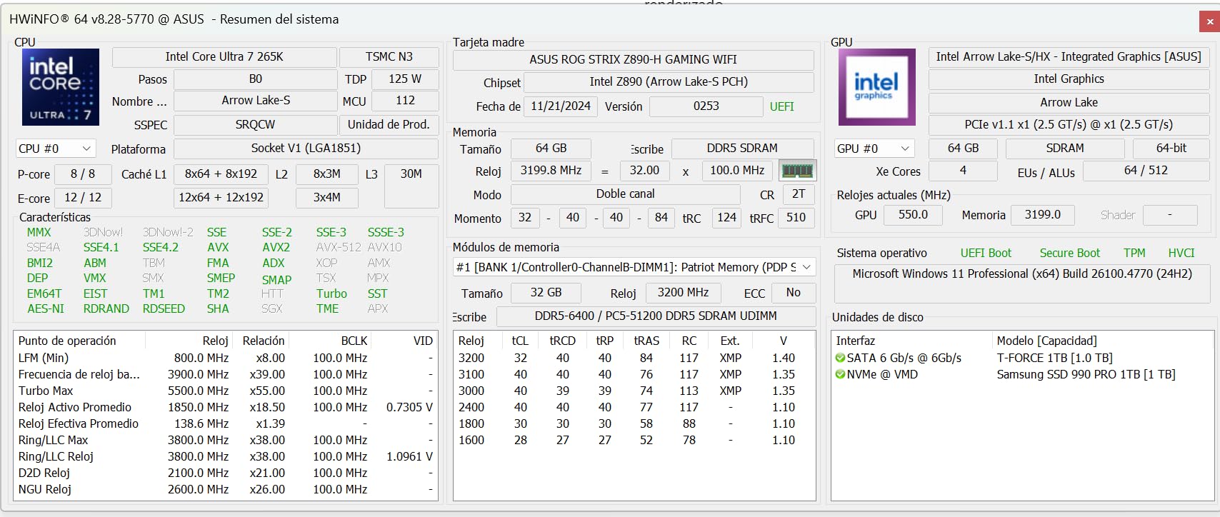 Intel Core Ultra 7 Desktop Processor 265K - 20 cores (8 P-cores + 12 E-cores) up to 5.5 GHz - Customer Photo 2