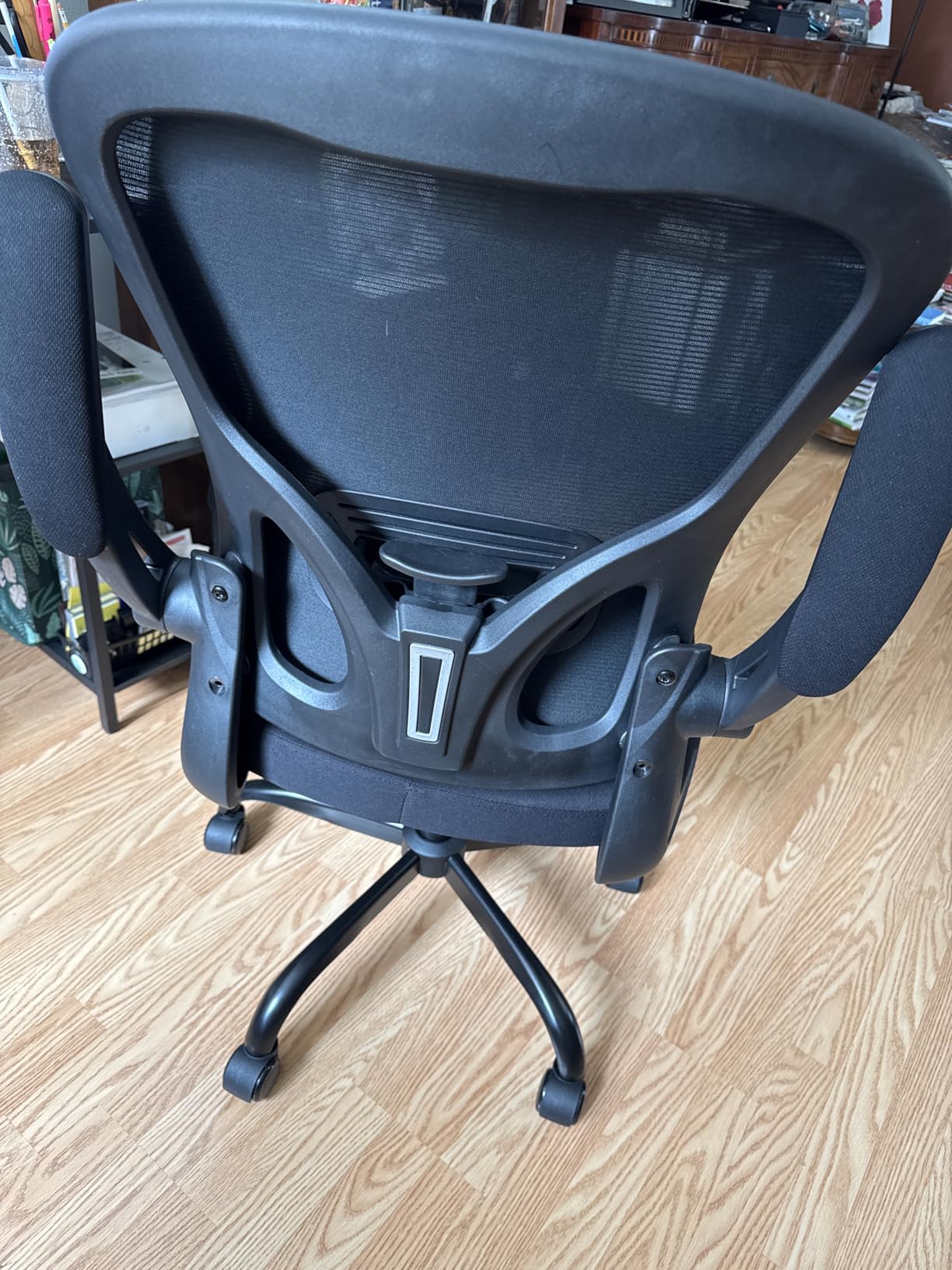Office Chair, Ergonomic Desk Chairs 330LBS Capacity High Back Mesh Computer Chair with Flip-up Armrests, Comfy Work Chair with Adjustable Lumbar Support, Rolling Chair - Customer Photo 3