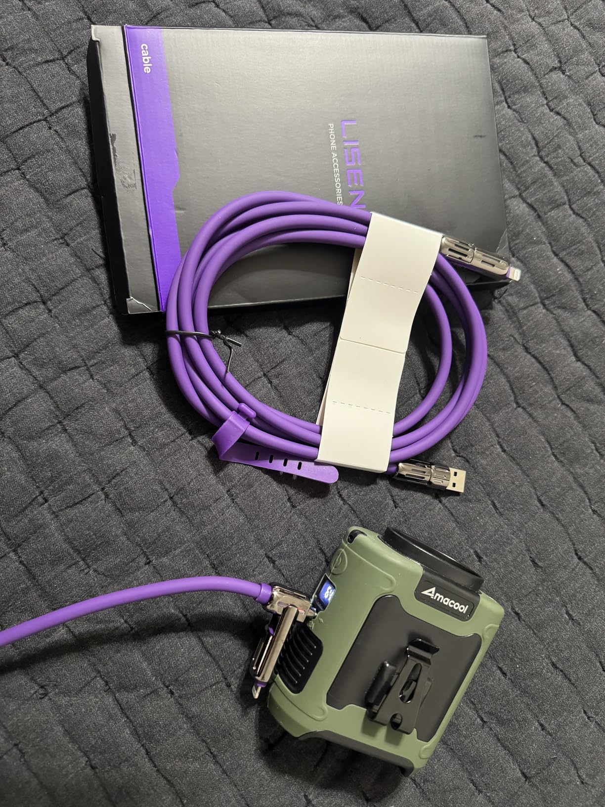 LISEN USB C to Lightning Cable, 240W 4 in 1 Charging Cable 6.6FT, Chubby USB A/C to C/Lightning with Light for iPhone Air 17 16 15 14 Pro/MacBook/iPad/Samsung/Switch 2, Multi Chargers for All Devices Customer Review LISEN USB C to Lightning Cable, 240W 4 in 1 Charging Cable 6.6FT, Chubby USB A/C to C/Lightning with Light for iPhone Air 17 16 15 14 Pro/MacBook/iPad/Samsung/Switch 2, Multi Chargers for All Devices - Customer Photo 1