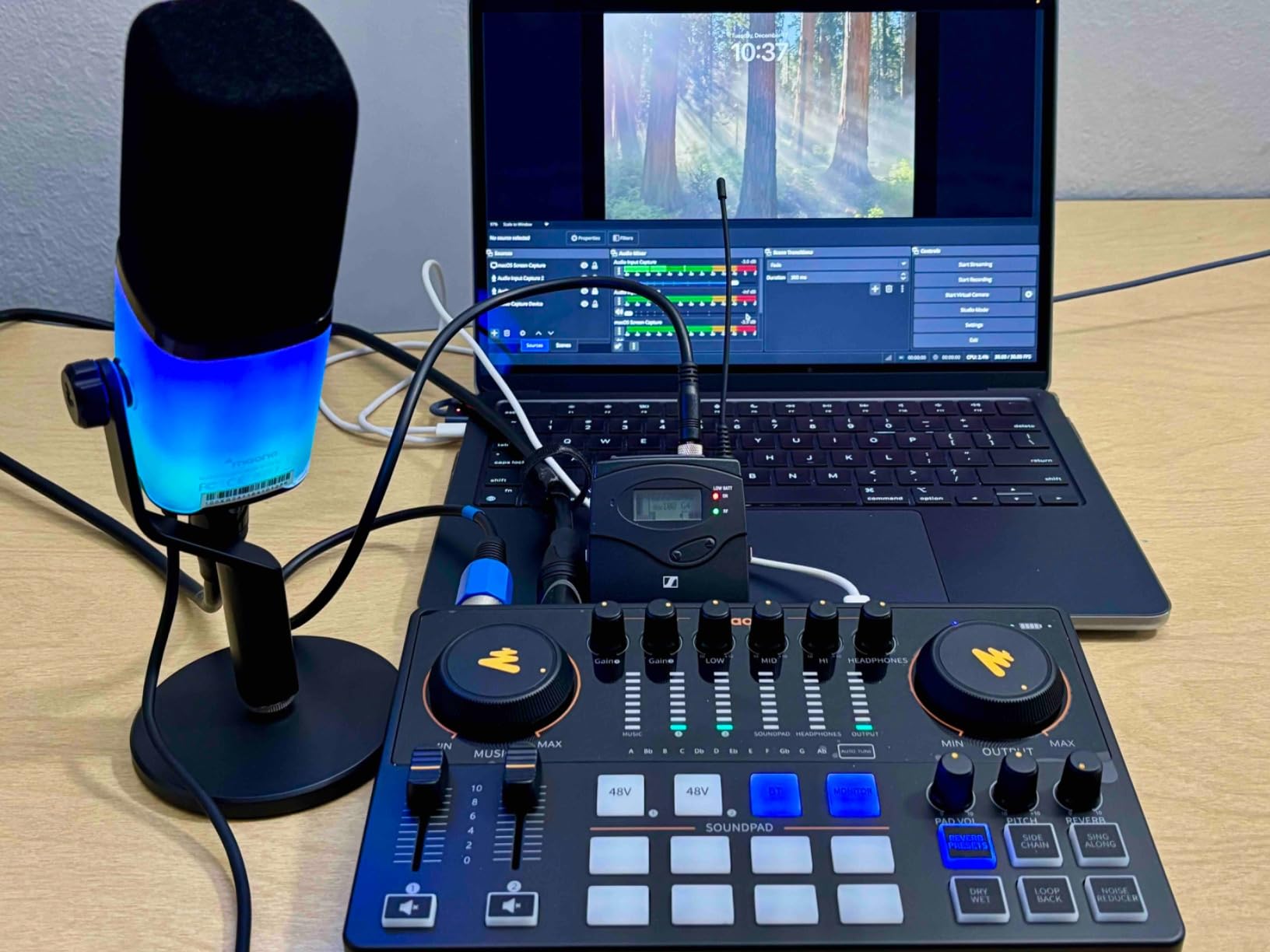 MAONO Podcast Equipment Bundle: Audio Interface mixer with Dual XLR Input for Podcast Streaming - MaonoCaster E2 Gen2 Customer Review MAONO Podcast Equipment Bundle: Audio Interface mixer with Dual XLR Input for Podcast Streaming - MaonoCaster E2 Gen2 - Customer Photo 1