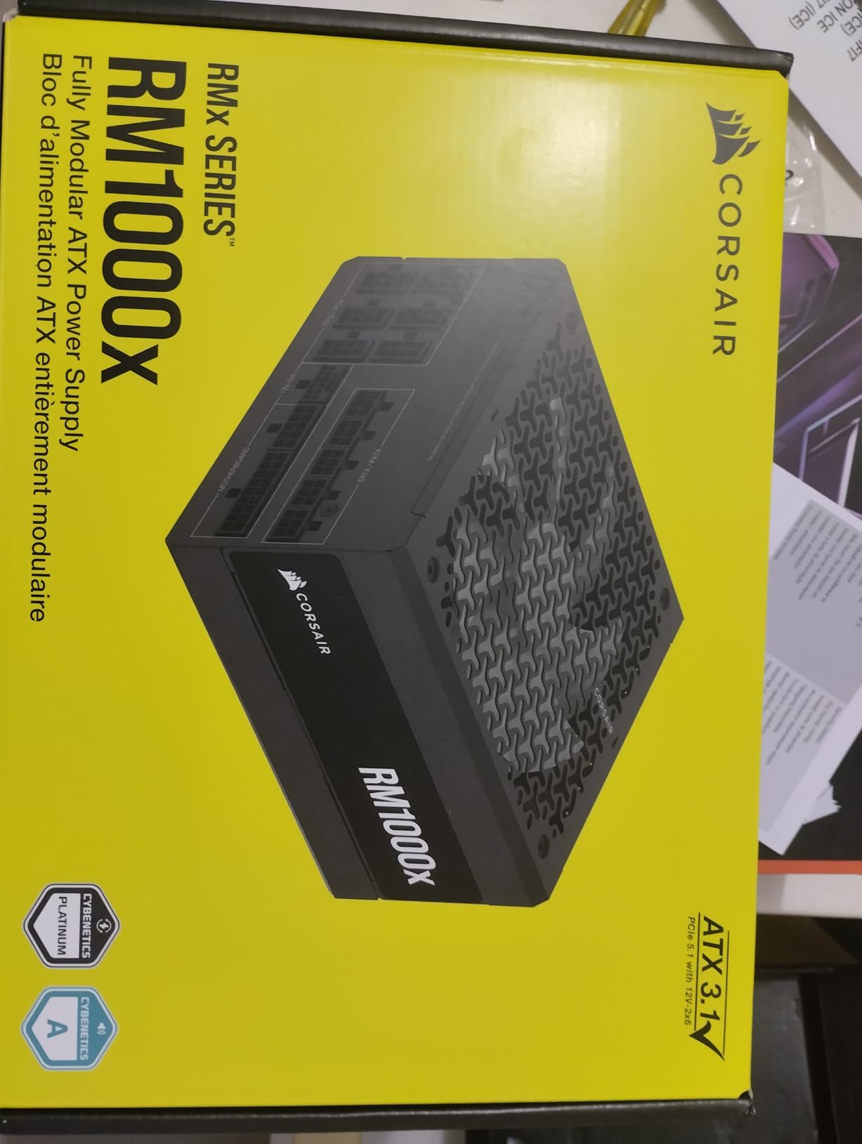 CORSAIR RM750x Fully Modular Low-Noise ATX Power Supply – ATX 3.1 Compliant – PCIe 5.1 Support – Cybenetics Gold Efficiency – Native 12V-2x6 Connector – Black Customer Review CORSAIR RM750x Fully Modular Low-Noise ATX Power Supply – ATX 3.1 Compliant – PCIe 5.1 Support – Cybenetics Gold Efficiency – Native 12V-2x6 Connector – Black - Customer Photo 5